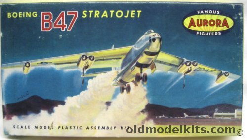Aurora 1/180 B-47 Stratojet Famous Fighters Issue, 493-49 plastic model kit